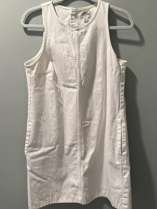 J. Crew Dresses & Skirts - J. Crew Cream Sleeveless Shift Dress